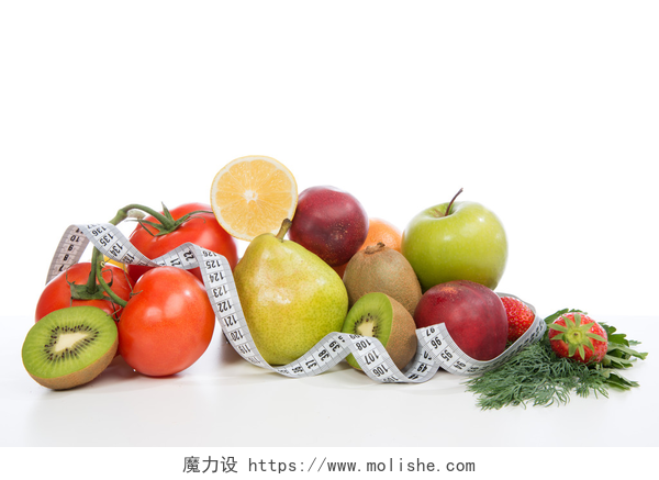 桌子上的新鲜有机水果和蔬菜müsli cereálie s ovesných vloček a čerstvé ovoce 